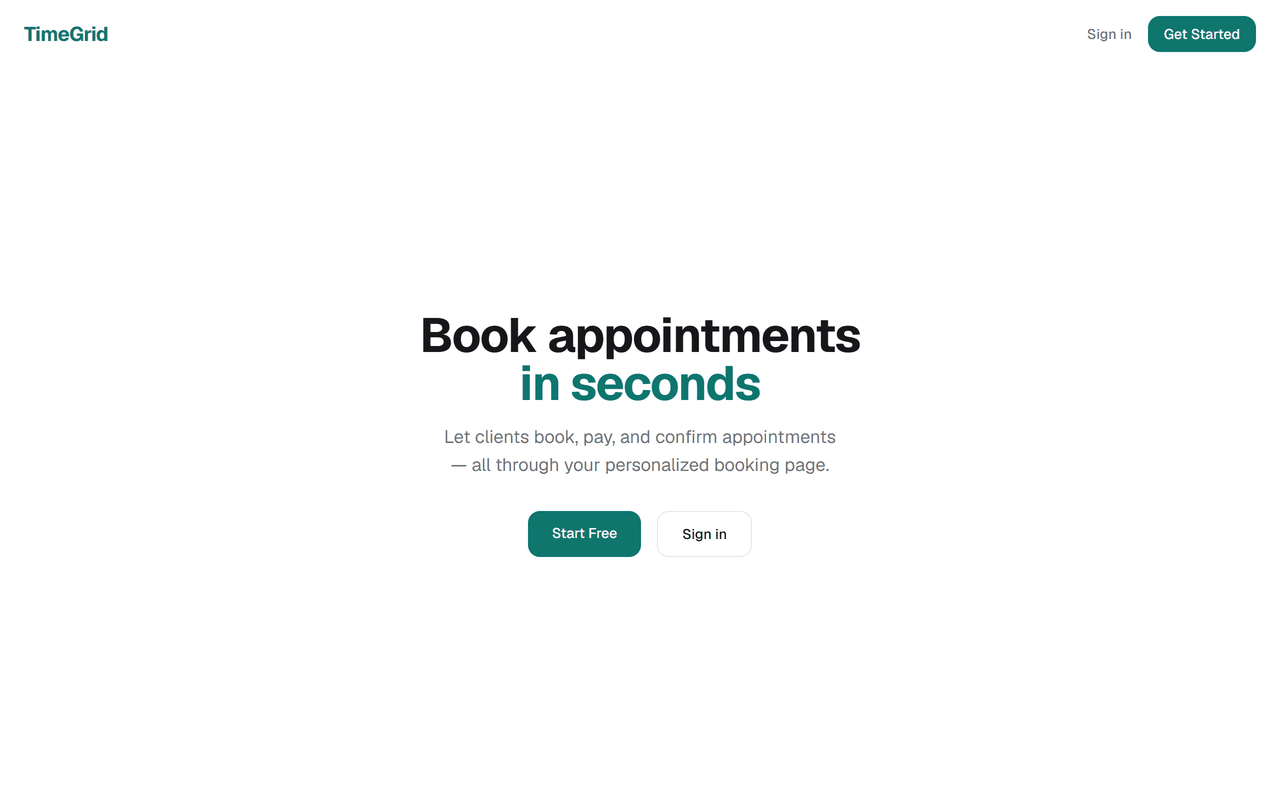 TimeGrid — Appointment Booking screenshot 2