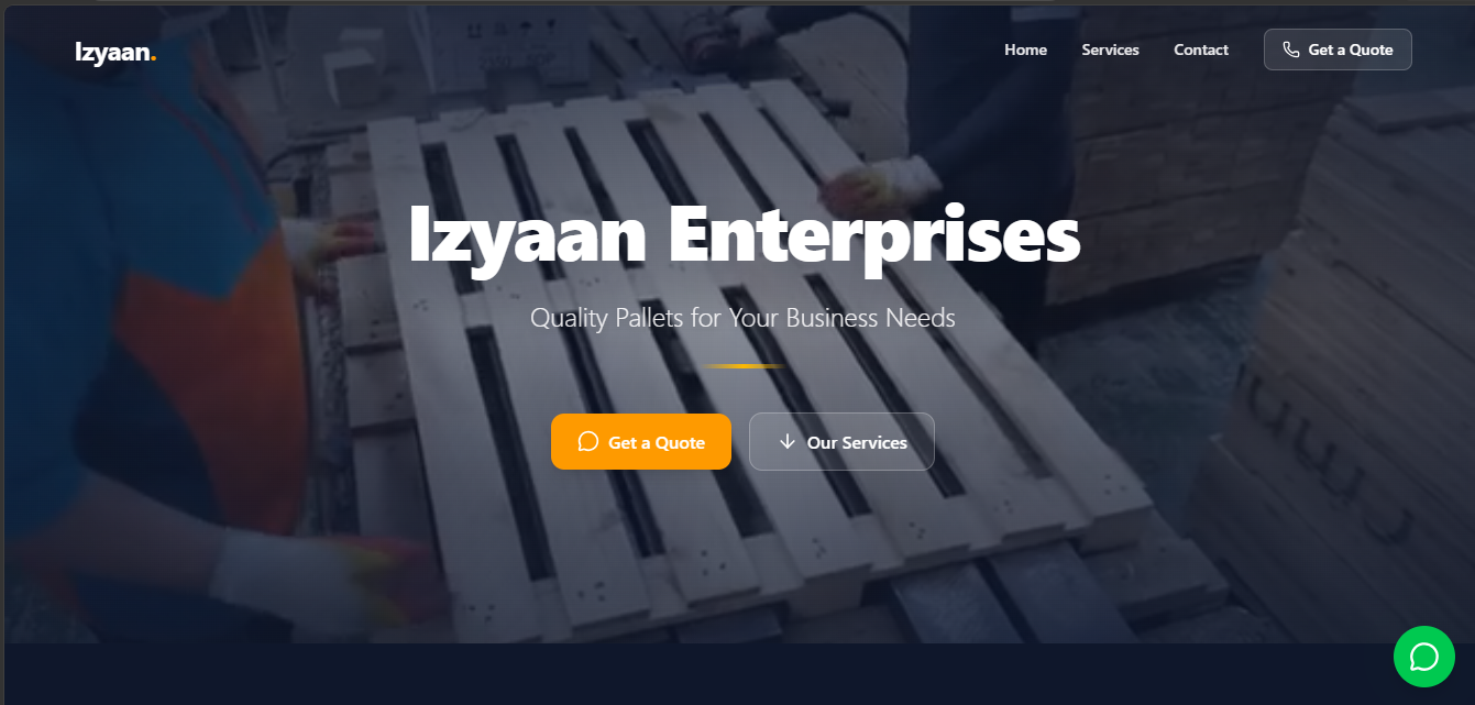 Izyaan Enterprises — Pallet Services